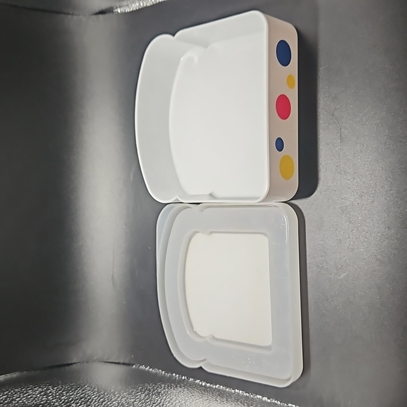 Vintage 2010 Wonder Bread Sandwich Plastic Container Holder White Polka Dot - Picture 7 of 8